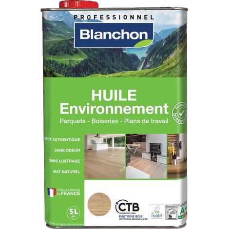 [JAMAIS UTILISÉ] Huile Environnement Biosourcée Blanchon 5l bois brut