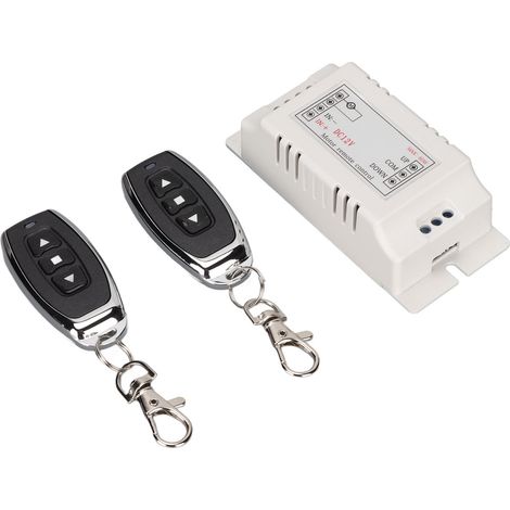 Kit émetteur-récepteur RF universel sans fil 433 MHz pour interrupteur à relais et télécommande, compatible avec les portes de garage et les éclairages (12 V CC).