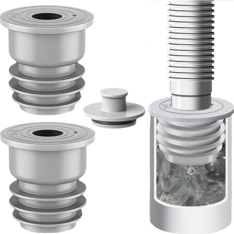 Lot de 2 Joints de Tuyau de Machine à Laver 45 50mm   Joint Vidange Déodorant, Bouchon Étanchéité Tuyau Cuisine, Salle de Bain