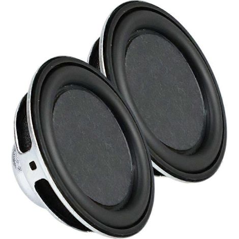 2 Stück 52 mm 4 Ohm 5 W Lautsprecher mit Gummiseitenwänden und Verstärker