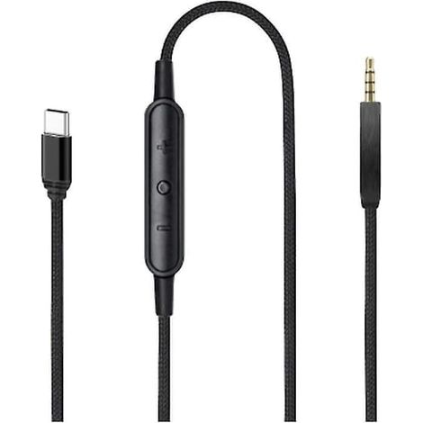 Câble USB-C vers jack 2,5 mm mâle pour casque QC25/QC35/QC35II/QC45 avec microphone (1/5)