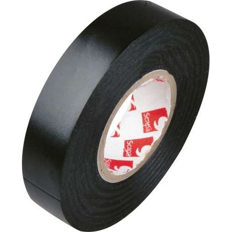 Nastro isolante da 25 metri nero. 0,13 x 15 mm