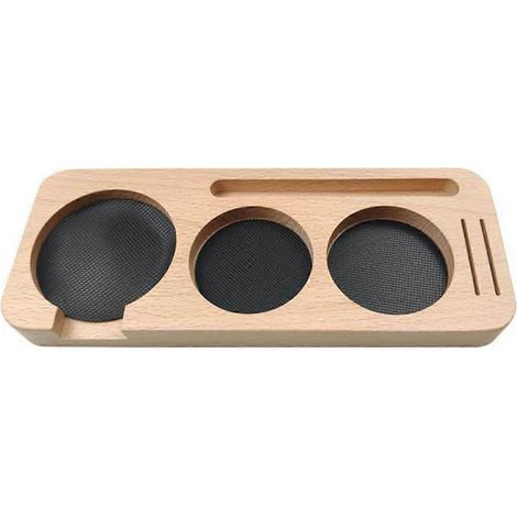 Support de tasseur à café en bois de 58 mm, porte-filtre, support de presse-café, support de levier de distribution d'espresso, C (1/5)