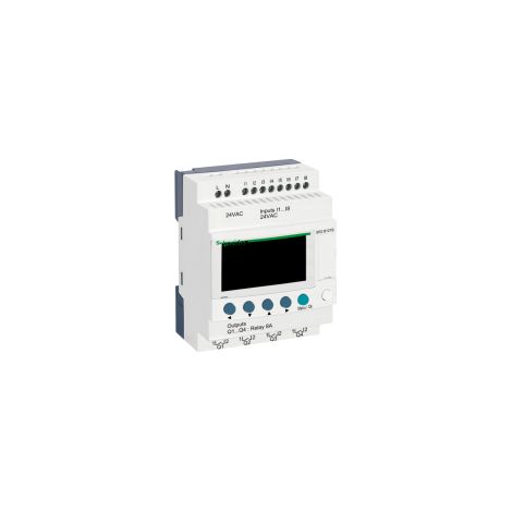 Smart relay compatto Zelio Logic - 12 I/O - 24 V CA - Orologio - Display - SR2B121B