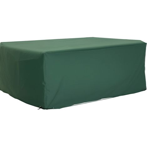 Funda protectora para muebles de jardín 600D Oxford verde 210 x 140 x 80 cm HOMVRA (1/5)
