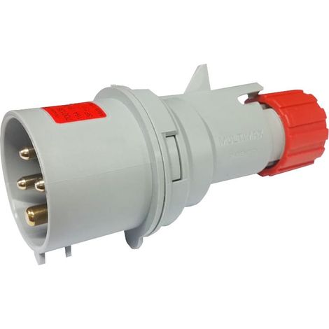 Spina CEE 3P+T cablaggio a vite IP44 16A Palazzoli 700136