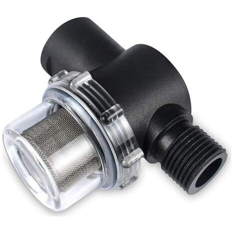 Filtre à Mailles En Ligne,Pompe Eau Filtre à Tamis Accessoires De Modification Des Voies Navigables Filtre à Eau Universel Pour Camping-Car Pompe à Eau Pour Camping-Car, Noir (1/5)