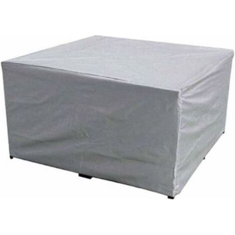 150x150x75 CM Housse de protection pour meubles de jardin, XU, Tissu en polyester imperméable, Pour table et chaises de jardin, Anti-UV, Pour table de jardin rectangulaire et chaises (1/4)