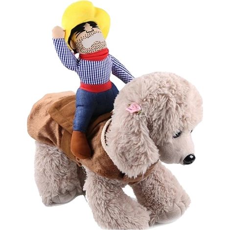 Disfraz para mascotas, diseño divertido para las fiestas, poliéster cómodo, 50-70CM, A (1/2)