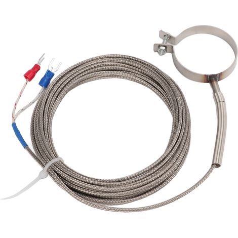 Thermoelement-Gewinde, hohe Empfindlichkeit, breiter Messbereich 0–400 °C, Temperaturreglersonde in verschiedenen Größen für die Industrie, 5 Meter (1/5)