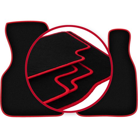 Tappetini in velluto con bordo rosso per: furgone per consegne Chevrolet Astro II (1995-2005) (1/5)