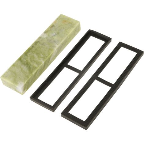 Natural Green Jade Whetstone Knife 10000 Mesh (with Base) 2005025mm MUMU (1/4)