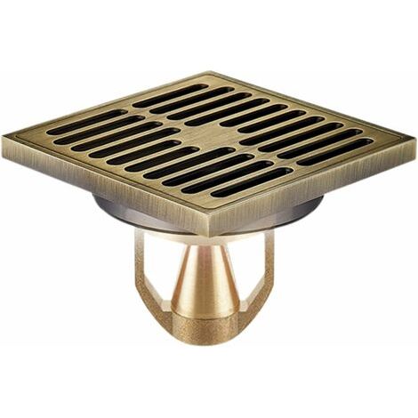 Siphon de sol anti-obstruction et désodorisant à lévitation magnétique entièrement en cuivre pour salle de bain (Qinggu) (1/4)