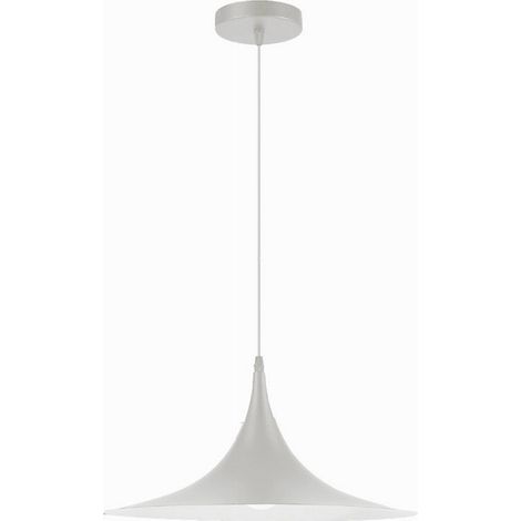 TRADE SHOP - Lampadario A Sospensione Stile Contemporaneo In Metallo Decorativo Luce E27 B98 - Bianco (1/5)