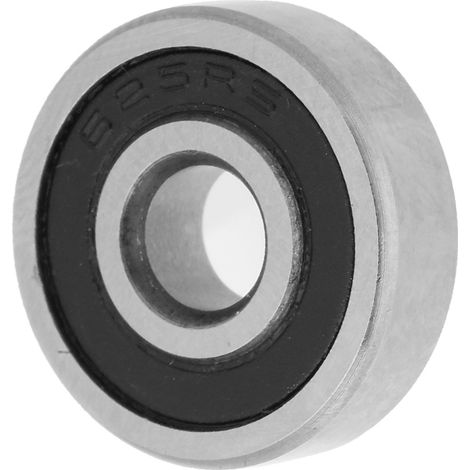 3/4/5/6 mm ID 10/13/16/19 mm OD Doppelseitig gummigedichtete Rillenkugellager aus Stahl (625 (1/5)