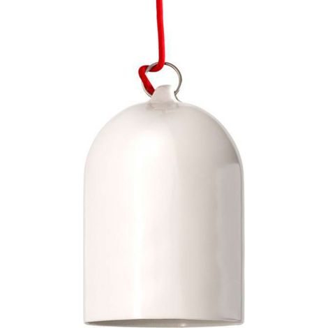creative cables - Campana Mini, paralume XS in ceramica per sospensione - Made in Italy (1/5)