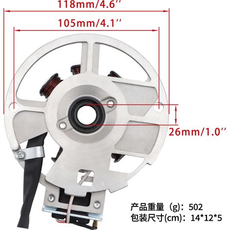 Estator Completo Yamaha Bws100 Axis 100 Motorcycle Coil Accessories (1/4)