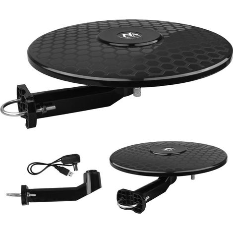 Antena omnidireccional Maclean MCTV-102 DVB-T/T2 HEVC, activa, estándar, USB 5V (1/5)