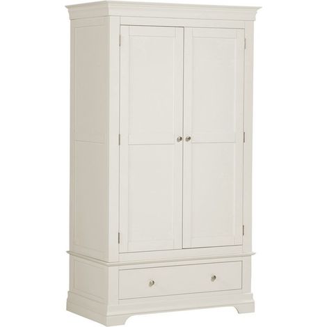 Bordeaux 2 Door Wardrobe - L63 x W112 x H193 cm - Ivory