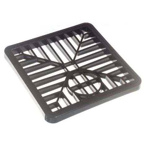 One Stop DIY Gulley Grille de vidange en PVC Noir 150 mm