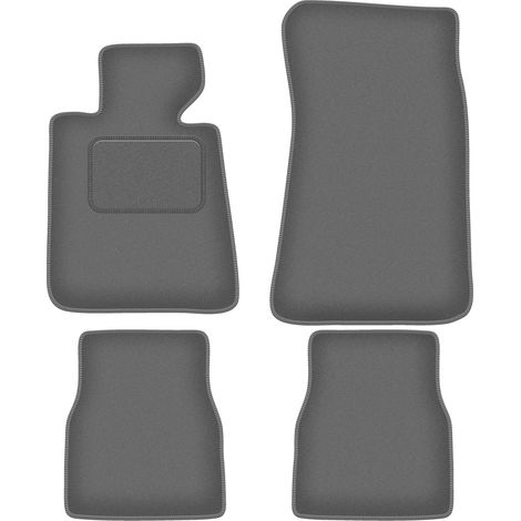 Alfombrillas de terciopelo color grafito para BMW Serie 3 E30 Coupé (1982-1994).