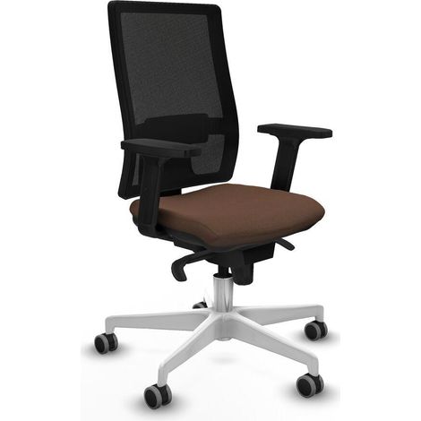 Piqueras y Crespo Horna chaise bureau marron foncé (1/3)
