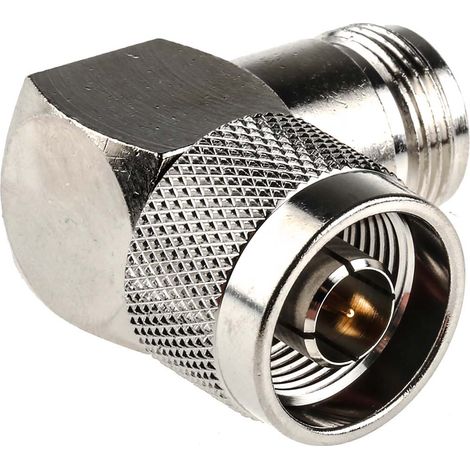 Connecteur RF RS PRO N Mâle vers N Femelle, Angle droit, , 50O, 11GHz ( Prix pour 1 ) (1/2)