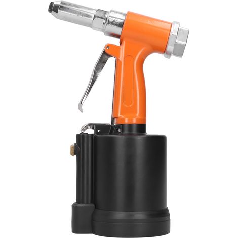 Pistolet à riveter hydraulique pneumatique industriel, alimentation en air, orange et noir KP703 (style européen) (1/5)