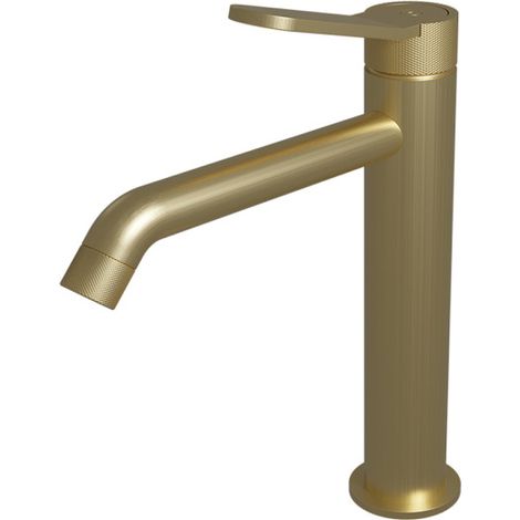 Mitigeur lavabo mi-haut avec vidage up&down Or Brossé East Side - CRISTINA ONDYNA ES22796P (1/2)