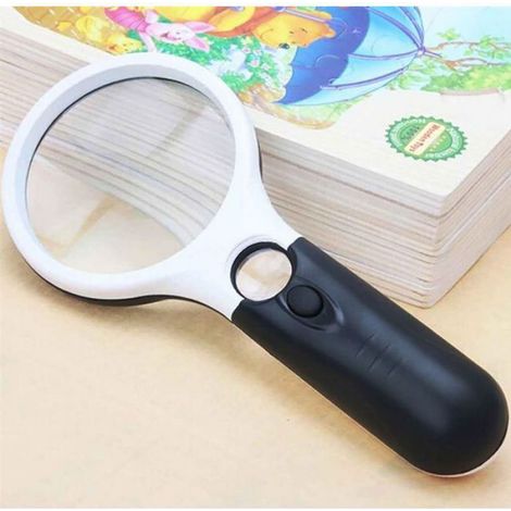 Loupe de lecture à LED avec éclairage intégré, grossissement 20x, loupe pour bijoutier, loupe de précision pour inspection et lecture (1/5)