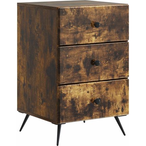 Bedside Cabinet Smoked Oak 43 x 41 x 66.5 cm Engineered Wood vidaXL