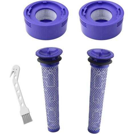 Filtre pour Dyson V8/V7, Filtres de Rechange Lavable pour Aspirateur Dyson V7/V8 Absolute et Animal, Accessoire Aspirateur pour Dyson V8 Avec 2 Post-Filtres HEPA, 2 Pré-Filtres, 1 Outil (1/5)