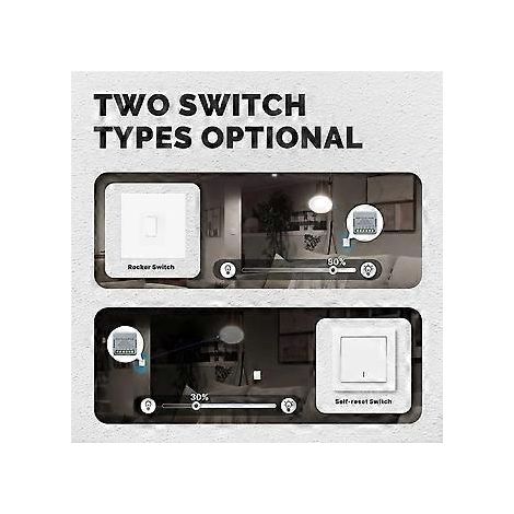 Zigbee Graffiti Smart Home Dimmer Schalter Ein/Aus-Schalter App Fernbedienung Timer Smart Dimmer Schalter
