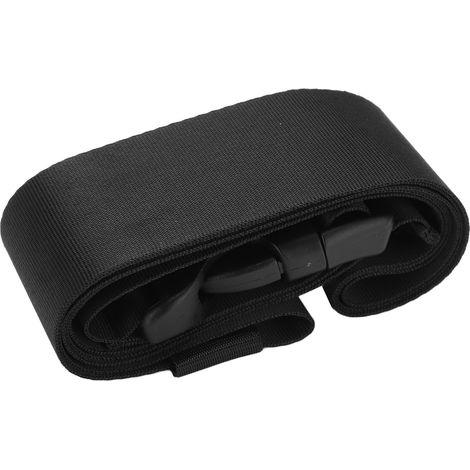 Sangle multifonction en nylon résistant, durable et sécurisée pour bagages, siège auto et poussette - Noir (1/5)