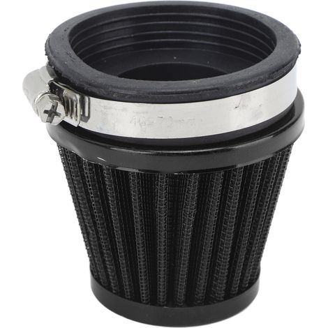 Filtre à air de 60 mm à fixation par collier, protection moteur, filtre d'admission d'air pour moto tout-terrain, quad, VTT, noir (1/5)