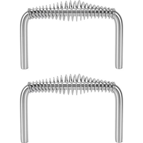 Poignée à ressort en acier inoxydable robuste et soudable pour barbecues, remorques, grils sur mesure, armoires de poêles à bois (1/5)