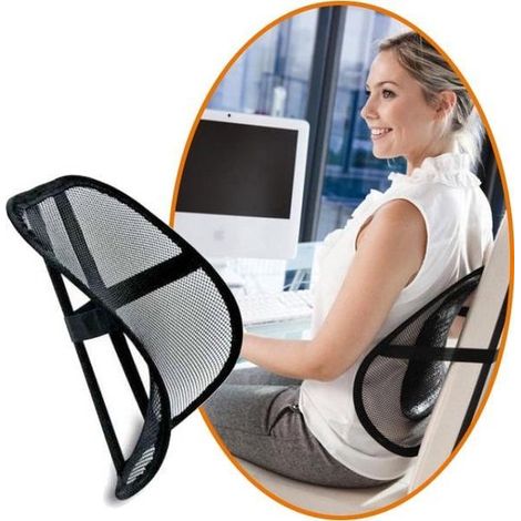 Dossier ergonomique - Support lombaire pour chaise - Soulage le dos - Accessoire de bureau (1/4)