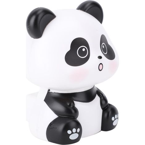 Panda décoratif solaire à hochements de tête automatiques, figurine panda mignonne pour tableau de bord de voiture ou bureau (Type A) (1/5)