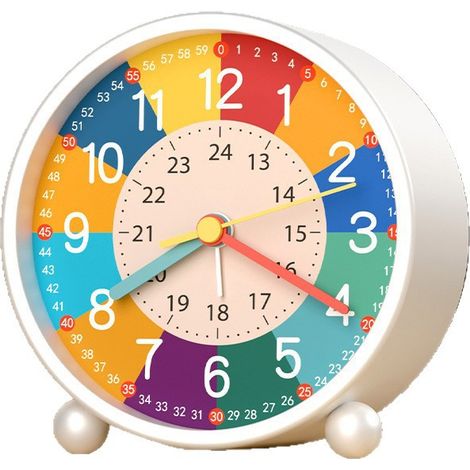 Réveil Enfant, Réveil Numérique, Réveil Analogique Compact pour Réveil de Voyage, Réveil pour Enfant, 3in, coloré (1/5)