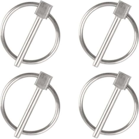 Goupille de sécurité en acier inoxydable 304 – Lot de 4 goupilles – Diamètre 3mm – Longueur 25mm pour applications de verrouillage (1/4)