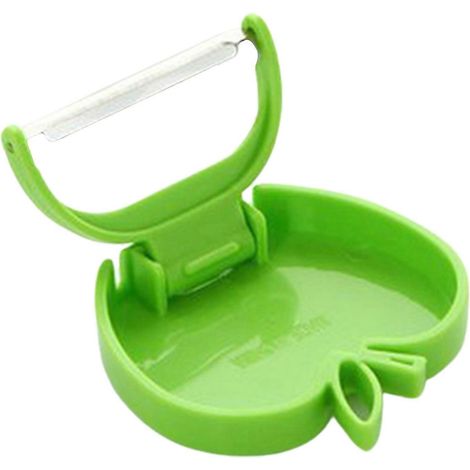 Éplucheur à pommes pliable en acier inoxydable, outil de cuisine pour la maison (1/5)