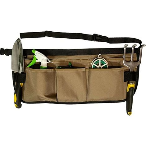 Tablier De Jardinage - Ceinture À Outils Réglable En Tissu Oxford 600D - 13 Poches - Pour Homme Et Femme - 1 Pièce (1/4)