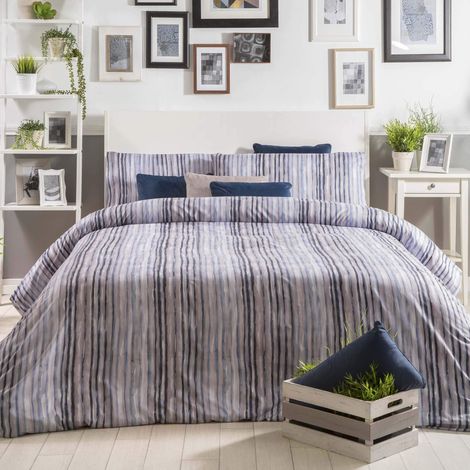 Housse de Couette Lit 90 cm Gris (1/2)