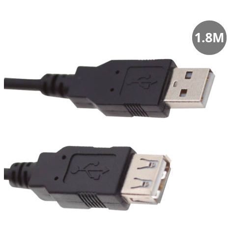 Cable USB macho a USB hembra 1.8 metros GSC 1401691