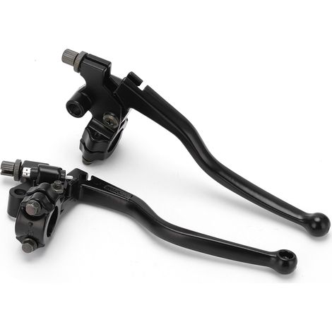 Lot de 2 leviers de frein et d'embrayage de guidon de moto 22 mm en alliage d'aluminium, de rechange pour CG 125 (1/5)