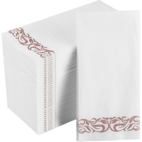 Serviettes de table douces et absorbantes au toucher lissé, élégantes serviettes décoratives en papier pour la cuisine (1/5)