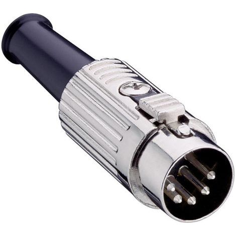 Connecteur rond DIN mâle, droit Lumberg 0137 07-1 Nombre de pôles: 7 argent 1 pc(s) D22286 (1/3)