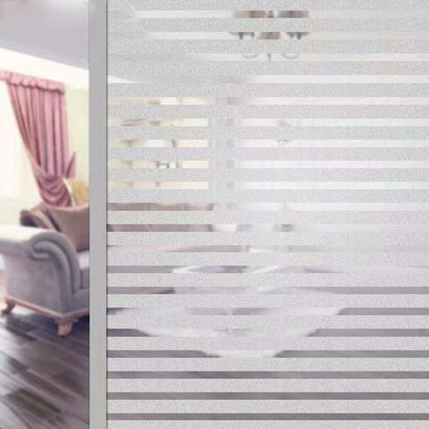 Film anti regard électrostatique pour fenêtre – Protection UV 96% – Non-adhésif, réutilisable – Opacité 98% pour bureaux et maisons (1/5)