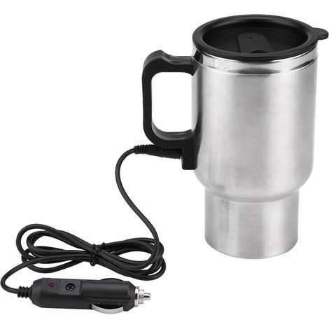 Tasse chauffante de voyage en acier inoxydable Incar électrique 12V 450ml, tasse de café, de thé, de voiture (1/5)