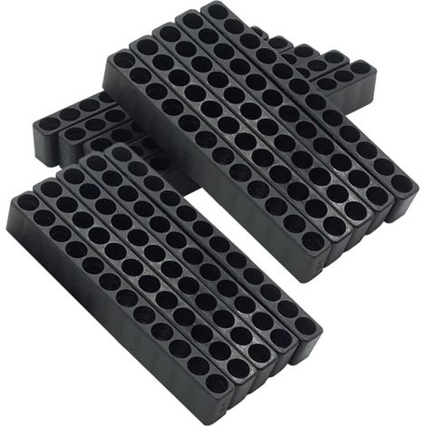 Lot de 15 Porte-Embouts Hexagonaux 12 Trous Tête Plastique Support pour Perceuse et Accessoires